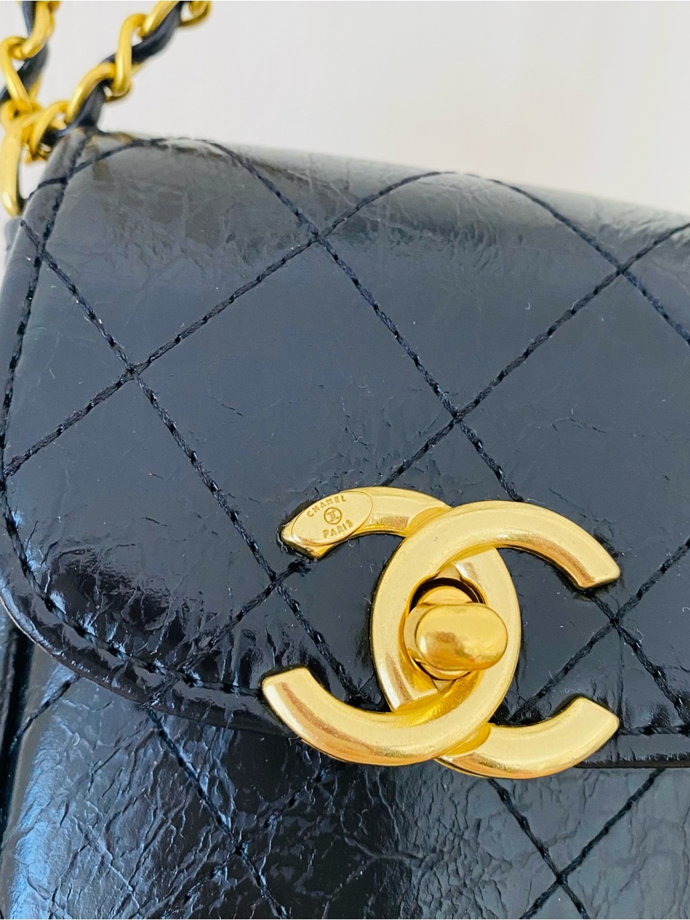 Brand New Chanel Makeup Trio Set Black Shoulder Bag with Tweed Coin Pouch - Picture 4 of 16